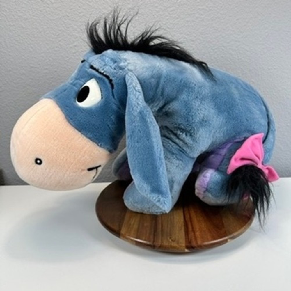 VTG 90s Disney Eeyore Plush JUMBO Winnie the Pooh Mattel CLEAN 1990s 12x20